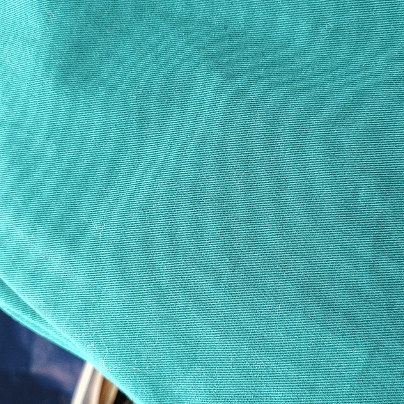 Woman Within Green Button Up Jacket Peacoat Style Pleated Back Size Medium - Picture 7 of 7